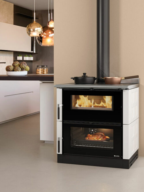 cuisinière à bois Verona XXL Maiolica La Nordica Extraflamme 31