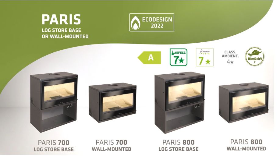 Poêle à bois Paris 700 800 Lacunza