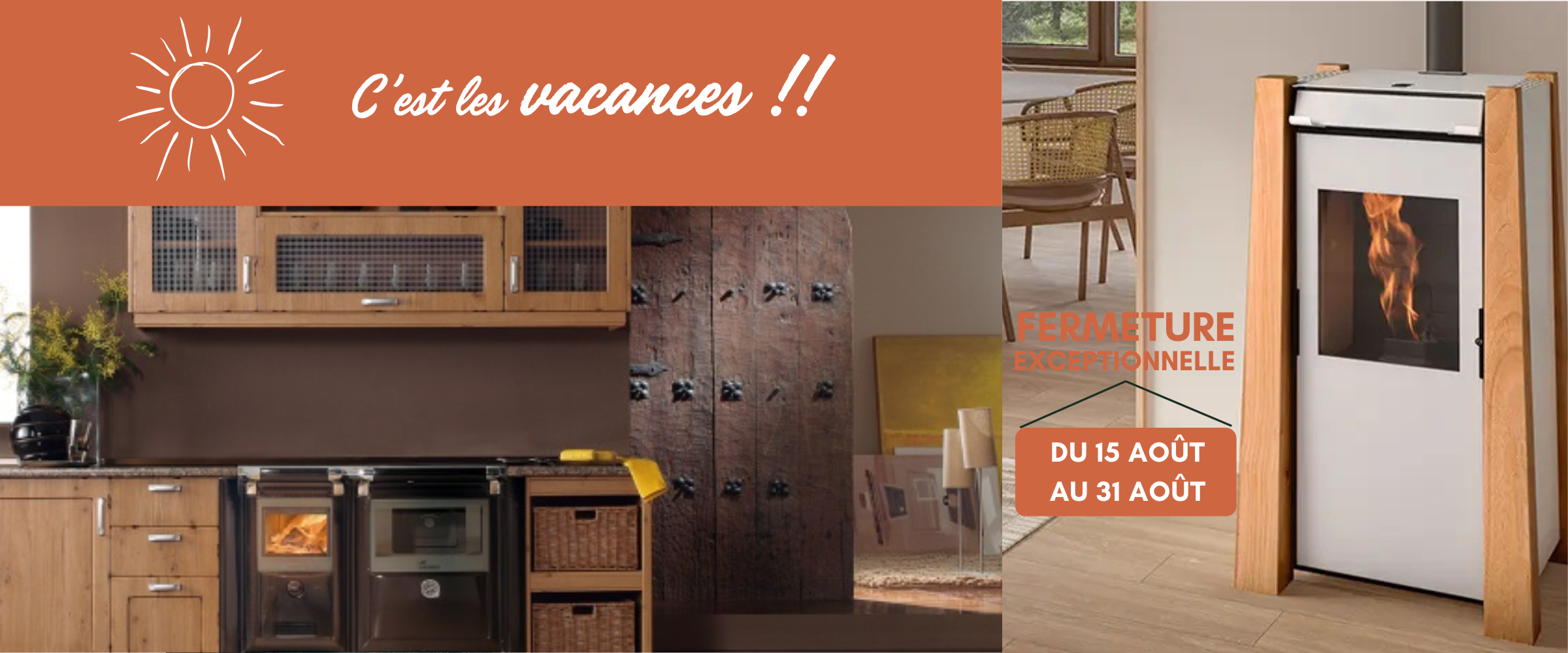 Fermeture vacances d'été