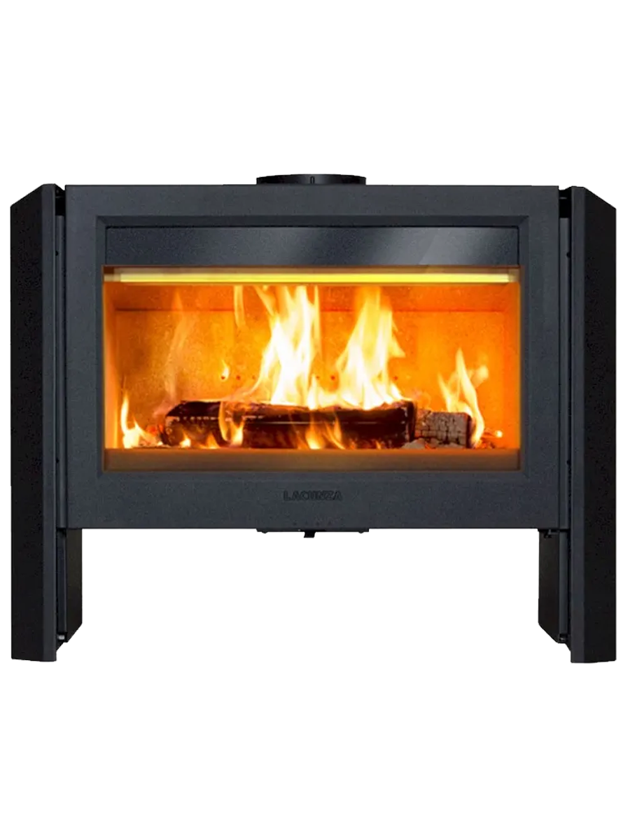 lacunza leon poele bois fonte 12kw flammes